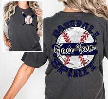 Load image into Gallery viewer, Baseball Spirit With Pocket Customized DROPDOWN DTF TRANSFER BIA
