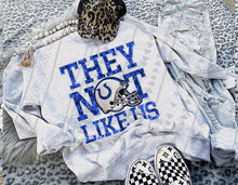 Load image into Gallery viewer, They Not Like Us Faux Embroidery Mascot DROPDOWN TRANSFER TGG 24
