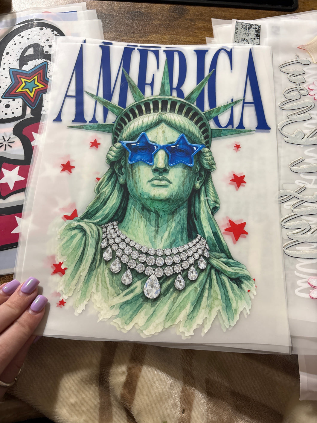 america statue of liberty RTS DTF TRANSFER – Sassy Sublimation & Screen ...