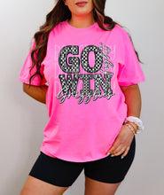 Load image into Gallery viewer, Go Fight Win Checkered Rhinestone Mascots DROPDOWN TRANSFER FDC 24
