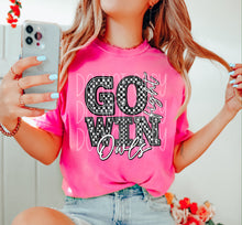 Load image into Gallery viewer, Go Fight Win Checkered Rhinestone Mascots DROPDOWN TRANSFER FDC 24
