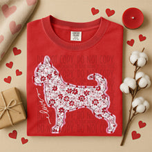 Load image into Gallery viewer, Valentine Red Floral Dog Breed Option DROPDOWN TRANSFER SWD DEC 25
