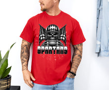 Load image into Gallery viewer, Black And White Skull Football Mascots DROPDOWN TRANSFER
