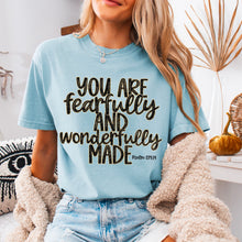 Load image into Gallery viewer, You Are Fearfully And Wonderfully Made Gold Black TRANSFER SDD FEB
