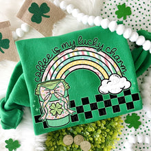 Load image into Gallery viewer, Coffee Is My Lucky Charm Rainbow TRANSFER DWS JAN 26
