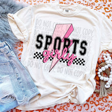Load image into Gallery viewer, Sports Girly Lightning Bolt DROPDOWN TRANSFER SWD MAY
