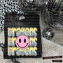 Load image into Gallery viewer, Rainbow Checker Pink Happy Stacked Mascots Dropdown TRANSFER CAP JUNE 25
