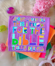 Load image into Gallery viewer, Jesus Loves Me This I Know Bright Color Leopard TRANSFER KAYNDI MAR 26
