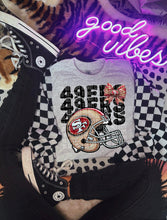 Load image into Gallery viewer, Football Rhinestone Helmet Bow Stacked DROPDOWN TRANSFER CAP

