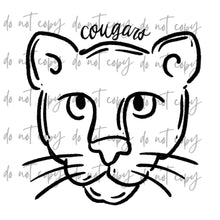 Load image into Gallery viewer, Doodle Single Color Mascots Dropdown TRANSFER
