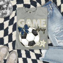 Load image into Gallery viewer, Dalmatian Game Day Soccer With Bow DROPDOWN TRANSFER CAP FEB
