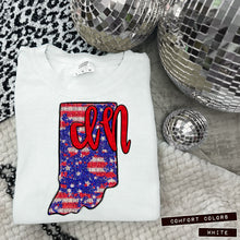 Load image into Gallery viewer, RWB Glitter States (all 50 states available) TRANSFER CAP APR
