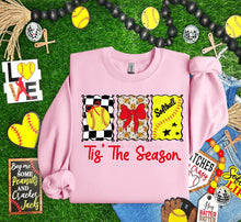 Load image into Gallery viewer, Tis The Season Baseball or Softball Dotted Frames DROPDOWN TRANSFER ET MAR 26
