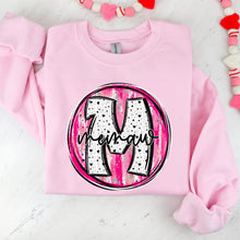 Load image into Gallery viewer, Pink Brush Dalmatian Valentine Names DROPDOWN TRANSFER SDD
