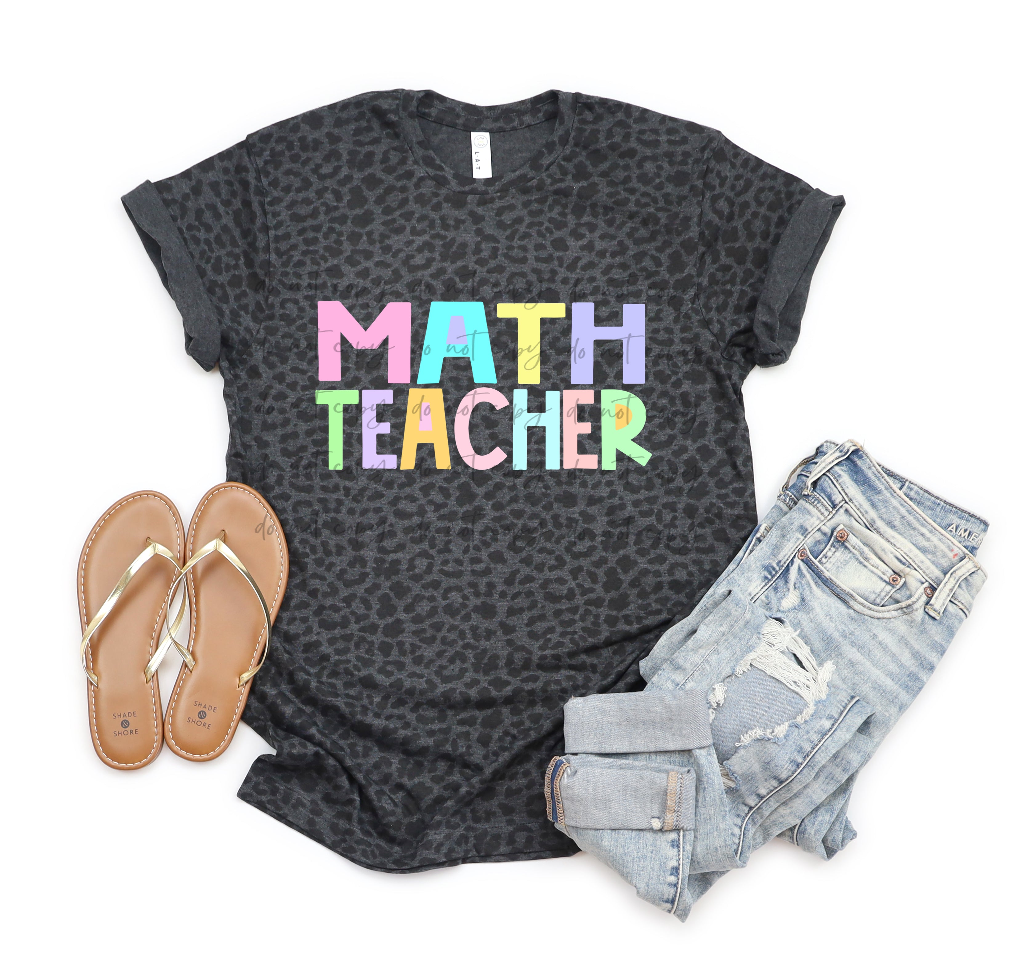 Math Teacher Pastel TRANSFER – Sassy Sublimation & Screen Prints