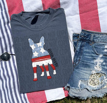 Load image into Gallery viewer, Patriotic Dog Designs Black Text SWD MAY DROPDOWN TRANSFER

