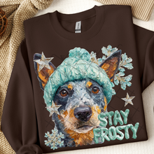 Load image into Gallery viewer, Stay Frosty Hand Painted Dog Collection Dropdown TRANSFER THREAD SEPT 25
