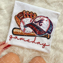 Load image into Gallery viewer, Gameday Sequin Baseball Hat Glove Teams Dropdown TRANSFER CCD INS
