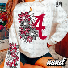 Load image into Gallery viewer, Floral Skulls And Letters Sports Team With Sleeve TRANSFER MMD
