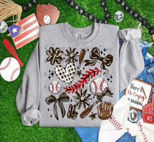 Load image into Gallery viewer, Play Ball Baseball Collage DROPDOWN TRANSFER BIA
