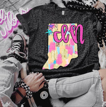 Load image into Gallery viewer, Preppy Bright Brushstroke States (all 50 states available) TRANSFER CAP APR
