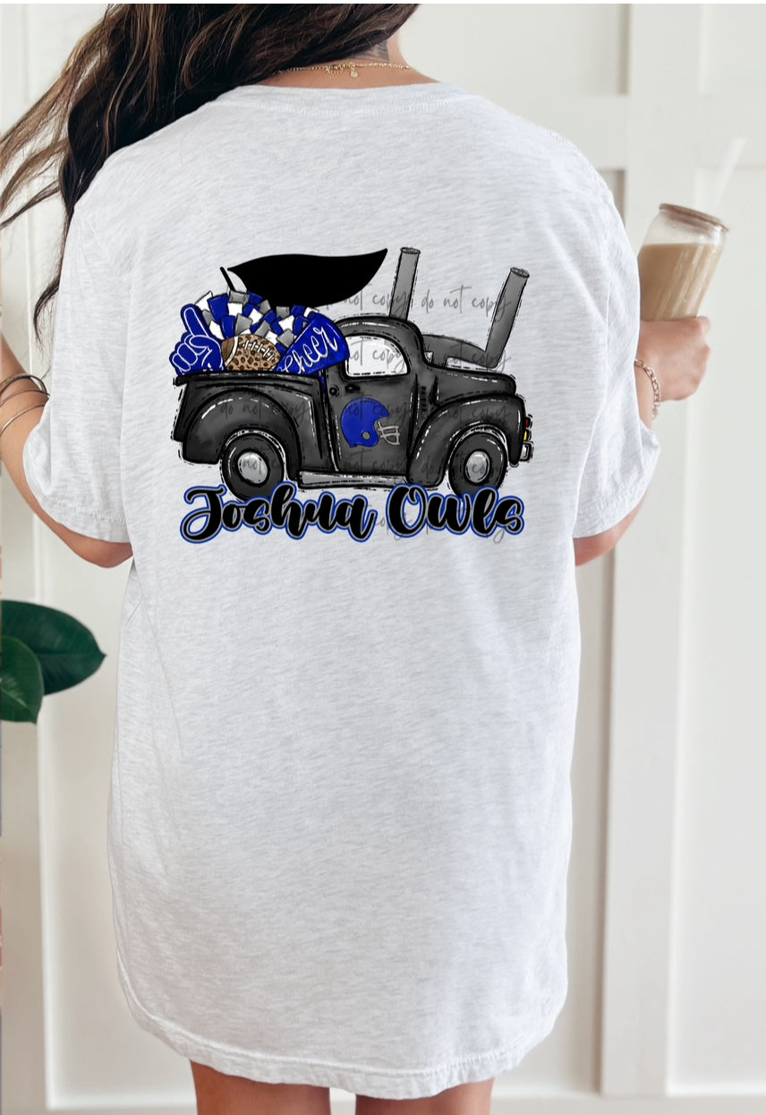 Football Cheer Spirit Truck (Add Name) Customized DTF TRANSFER