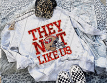 Load image into Gallery viewer, They Not Like Us Faux Embroidery Mascot DROPDOWN TRANSFER TGG 24
