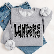 Load image into Gallery viewer, Retro Doodle Mascot BW Dropdown TRANSFER SWD TEMP
