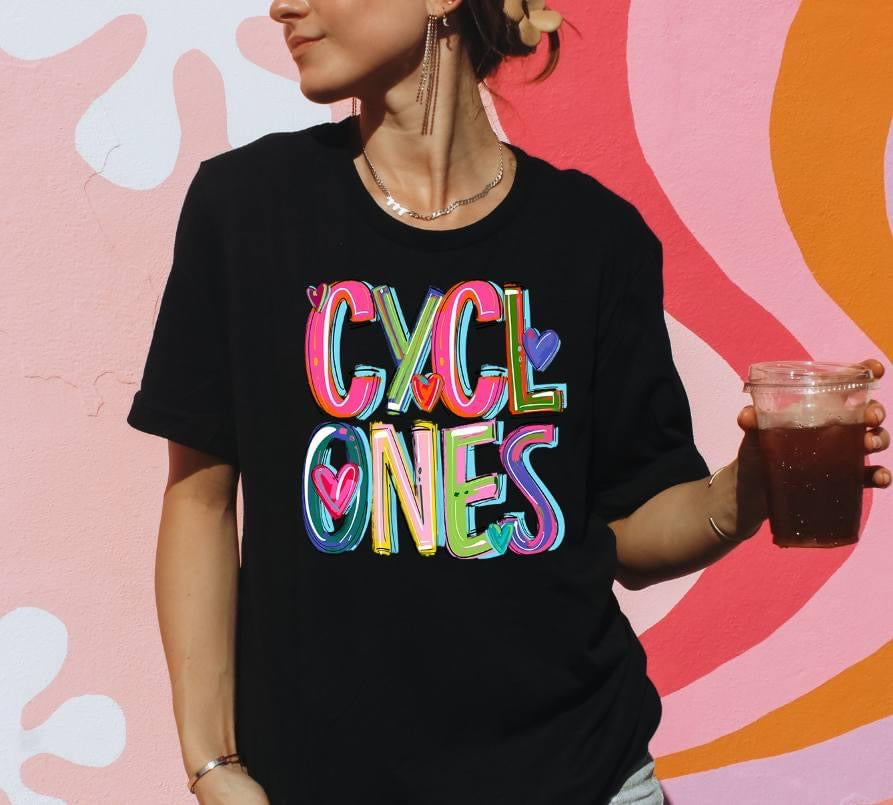 Cyclones Cheery Mascot TRANSFER – Sassy Sublimation & Screen Prints