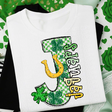 Load image into Gallery viewer, St Patrick’s Day Checkered Mascots DROPDOWN TRANSFER CSD JAN 26
