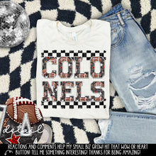 Load image into Gallery viewer, Football Faux Embroidery Checkered Mascots DROPDOWN TRANSFER CAP 24
