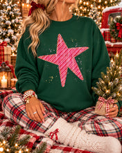 Load image into Gallery viewer, Striped Star Gold Splatter TRANSFER TCC OCT 26
