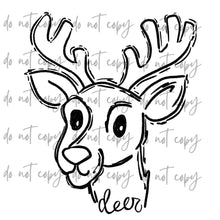 Load image into Gallery viewer, Doodle Single Color Mascots Dropdown TRANSFER
