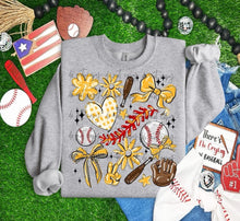 Load image into Gallery viewer, Play Ball Baseball Collage DROPDOWN TRANSFER BIA
