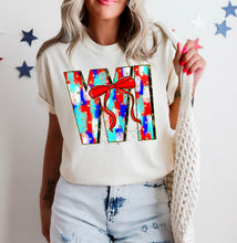 Load image into Gallery viewer, RWB Brushstroke Bow States (all 50 states available) TRANSFER CST MAY
