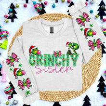 Load image into Gallery viewer, Green Guy Title Pink Bubble Faux Embroidery With Sleeve (Dropdown) DROPDOWN TRANSFER HMWK
