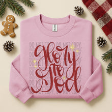 Load image into Gallery viewer, Glory To God Script With Stars Color DROPDOWN TRANSFER SWD NOV 25
