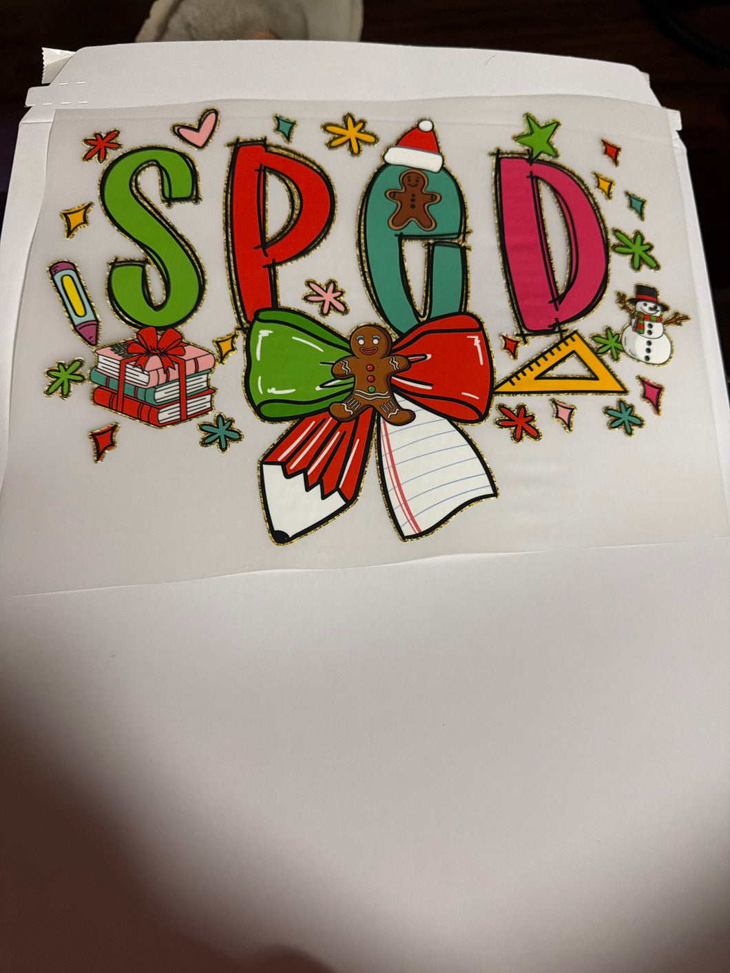 Sped Bright Gingerbread RTS DTF TRANSFER
