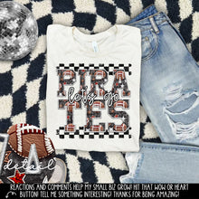 Load image into Gallery viewer, Let’s Go Football Faux Embroidery Checkered Mascots DROPDOWN TRANSFER CAP 24
