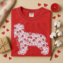 Load image into Gallery viewer, Valentine Red Floral Dog Breed Option DROPDOWN TRANSFER SWD DEC 25
