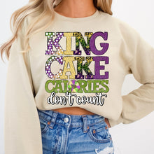 Load image into Gallery viewer, King Cake Calories Don’t Count Polka Leopard TRANSFER DWS
