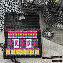 Load image into Gallery viewer, Pink Dotted Grades Teacher DROPDOWN TRANSFER CAP MAY 25
