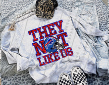 Load image into Gallery viewer, They Not Like Us Faux Embroidery Mascot DROPDOWN TRANSFER TGG 24
