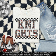 Load image into Gallery viewer, Football Faux Embroidery Checkered Mascots DROPDOWN TRANSFER CAP 24
