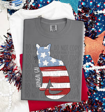 Load image into Gallery viewer, Patriotic Dog Designs White Text SWD MAY DROPDOWN TRANSFER
