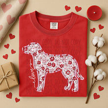 Load image into Gallery viewer, Valentine Red Floral Dog Breed Option DROPDOWN TRANSFER SWD DEC 25
