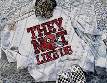 Load image into Gallery viewer, They Not Like Us Faux Embroidery Mascot DROPDOWN TRANSFER TGG 24
