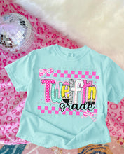 Load image into Gallery viewer, Checker Pink Dalmatian Purple Plaid School Grades DROPDOWN TRANSFER
