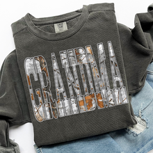 Load image into Gallery viewer, Grey Camo Word Collection Dropdown TRANSFER THREAD SEPT 25
