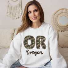 Load image into Gallery viewer, Bubble Camo Faux Embroidery States DTF TRANSFER
